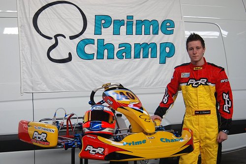 Joey Hanssen in 2008 actief met PCR en AVG Racing